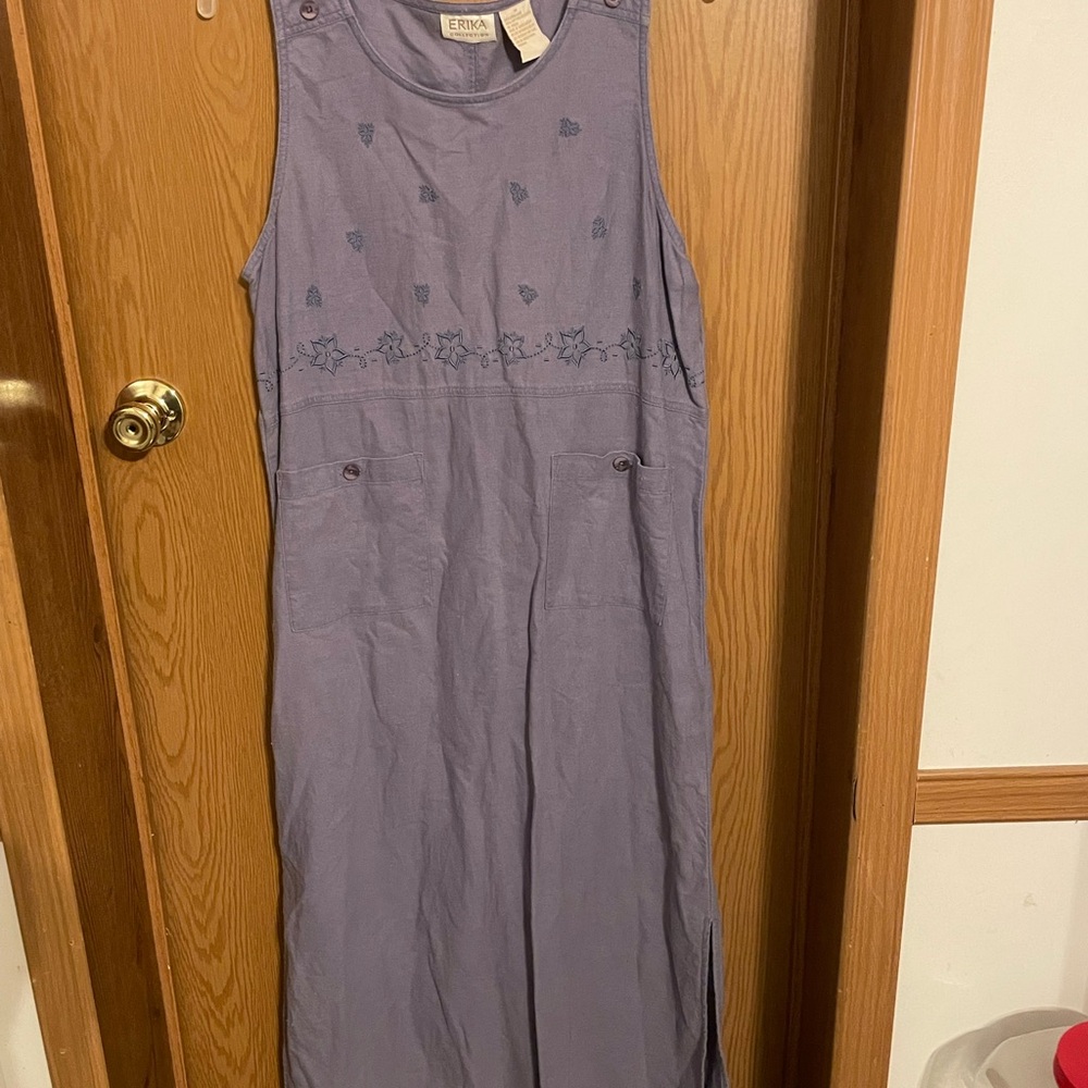 Erika Sleeveless Linen Dress Size Medium